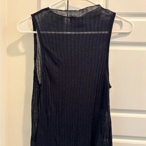 Anthropologie | Sheer Black Top